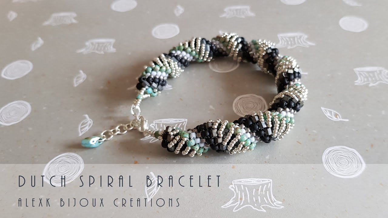 Dutch Spiral Bracelet | Tubular Peyote Stitch | Jewellery Making Tutorial