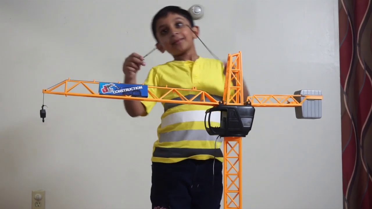 Dickie Toys Construction Dickie Toys Construction Giant Crane Unboxing, Fixing and Testing BY KID