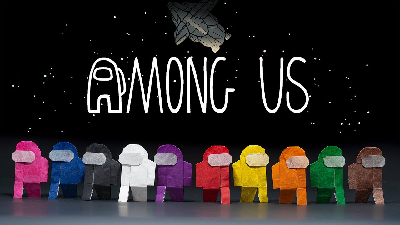 AMONG US Origami (Juston Hairgrove) How to craft Crewmate characters