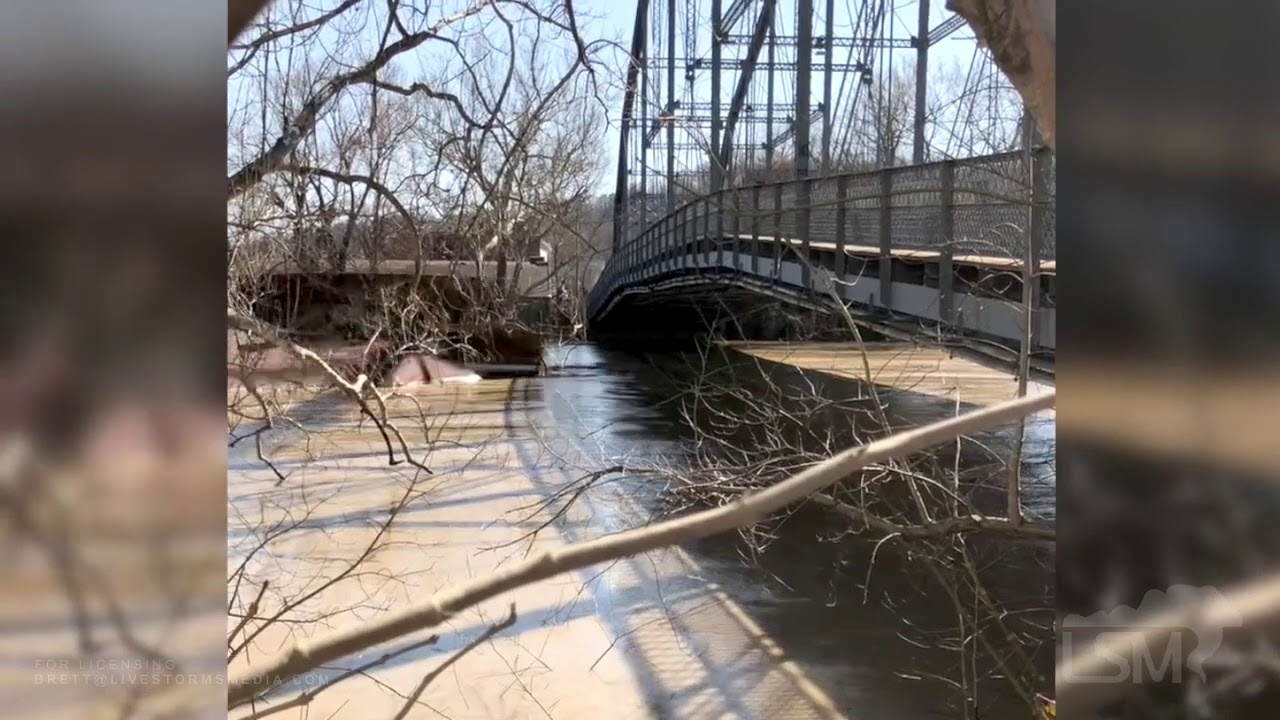 03-03-2021 Frankfort, KY - Bridge Crushes 200ft Breakaway Covered Dock