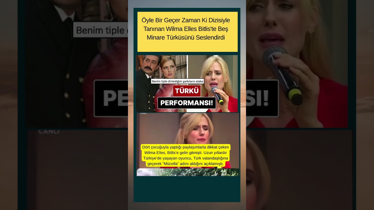 Wilma Elles Bitlis'te Beş Minare Türküsünü Seslendirdi!