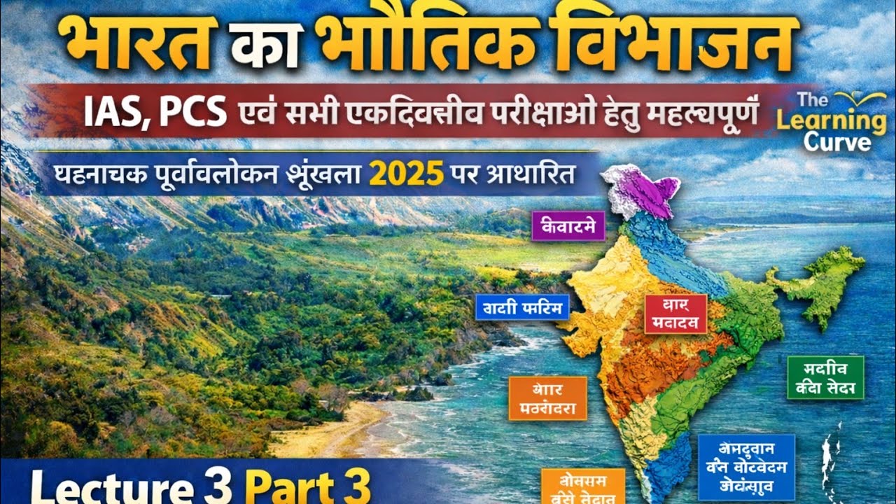 Lecture 2 Part (lll) भारत का भौतिक विभाजन