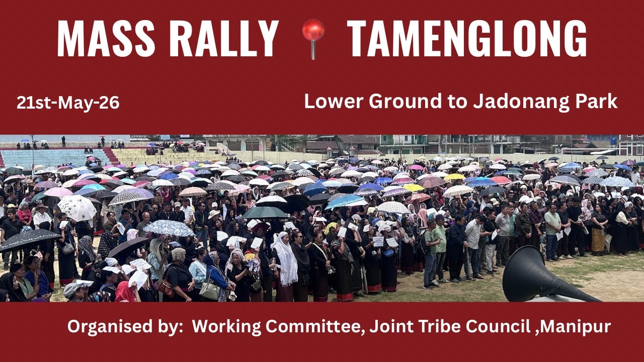 Thousands protest in Tamenglong District to &lsquo;Release 6 Naga Hostages Immediately&rsquo;. #manipurnews 