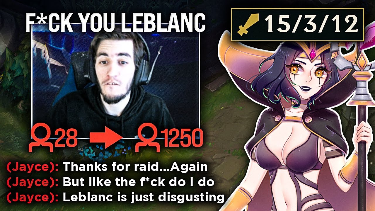 Destroying ANGRY streamer on his best champion then raiding his stream again!