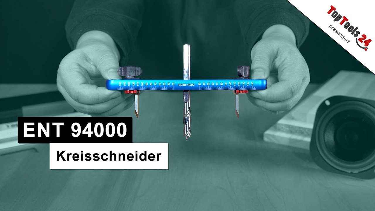 ENT 94000 Kreisschneider &ndash; Pr&auml;zise Kreisausschnitte von 30&ndash;150 mm in Holz & Holzwerkstoffen