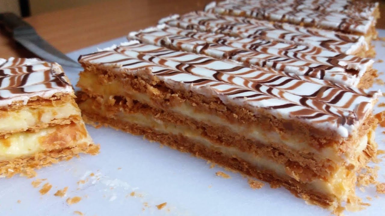 ميل فوي بطريقتين 👌 سهلة ولذيذة Mille Feuille maison
