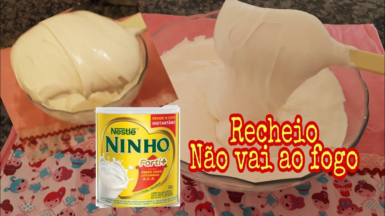 Recheio de Leite Ninho prático | Não vai ao Fogo