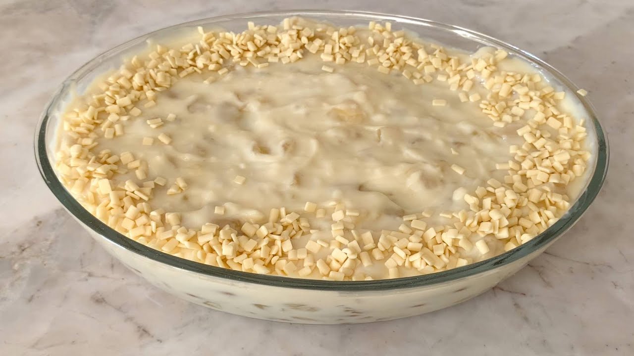 PAVÊ DE ABACAXI: Receita Simples e Cremosa, com Bolacha Maisena (Fácil e Rápido)