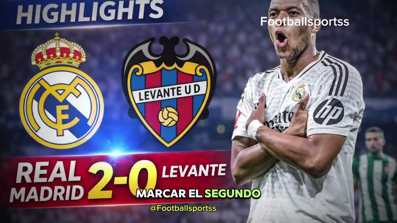 Mbappe vs Levante 2-0 All Goals Highlights 2026 HD 