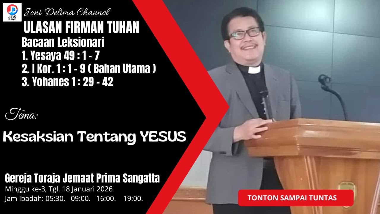 Kesaksian Tentang YESUS (1 Korintus 1:1-9)