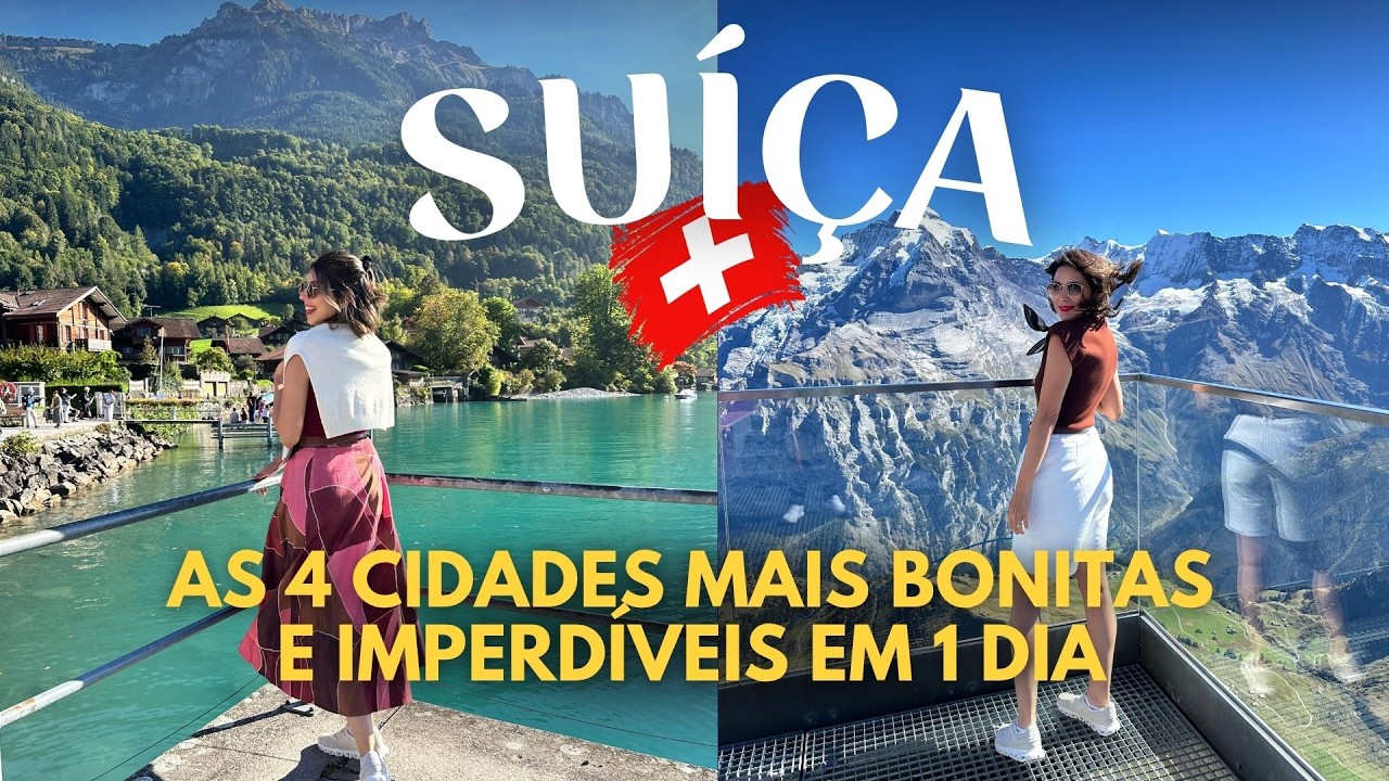Vlog Suíça: Fizemos 4 CIDADES em 1 DIA 🇨🇭 Esses lugares NÃO PODEM ficar DE FORA do seu roteiro!