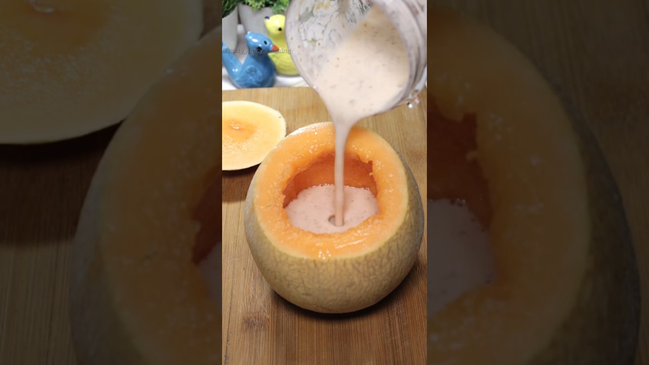 खरबूजा आइसक्रीम | Muskmelon Ice Cream Recipe | Homemade Ice Cream