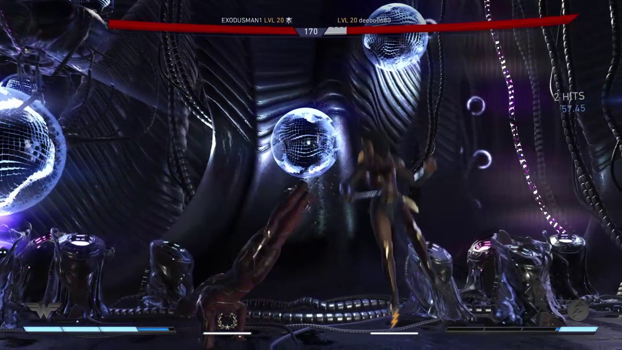INJUSTICE 2: WONDER WOMAN ( GAL GADOTS'S MOVIE COSTUME ) VS FLASH ONLINE BATTLE WIN