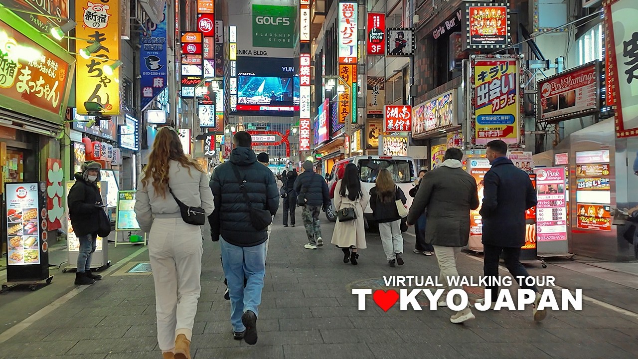 Tokyo Evening Walk, Shinjuku, Kabukicho, Japan, Travel, 4K