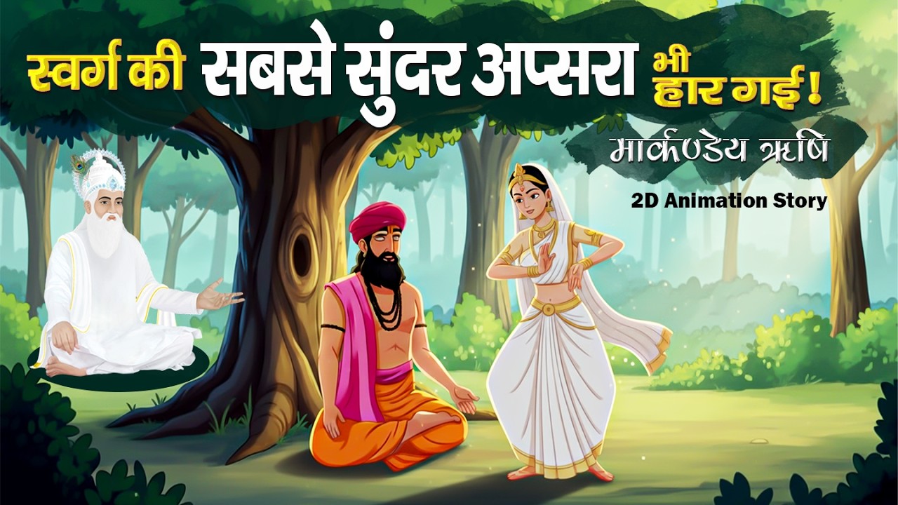 मार्कण्डेय ऋषि की अद्भुत कथा | Story of Markandey Rishi | Kabir Saheb 2D Animation | Hindi Kahaniyan