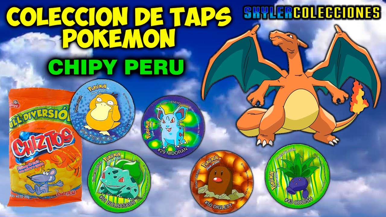 COLECCIÓN COMPLETA DE TAPS POKEMON CHIZITO PERU – DKV COLLECTIONS | SKYLER COLECCIONES