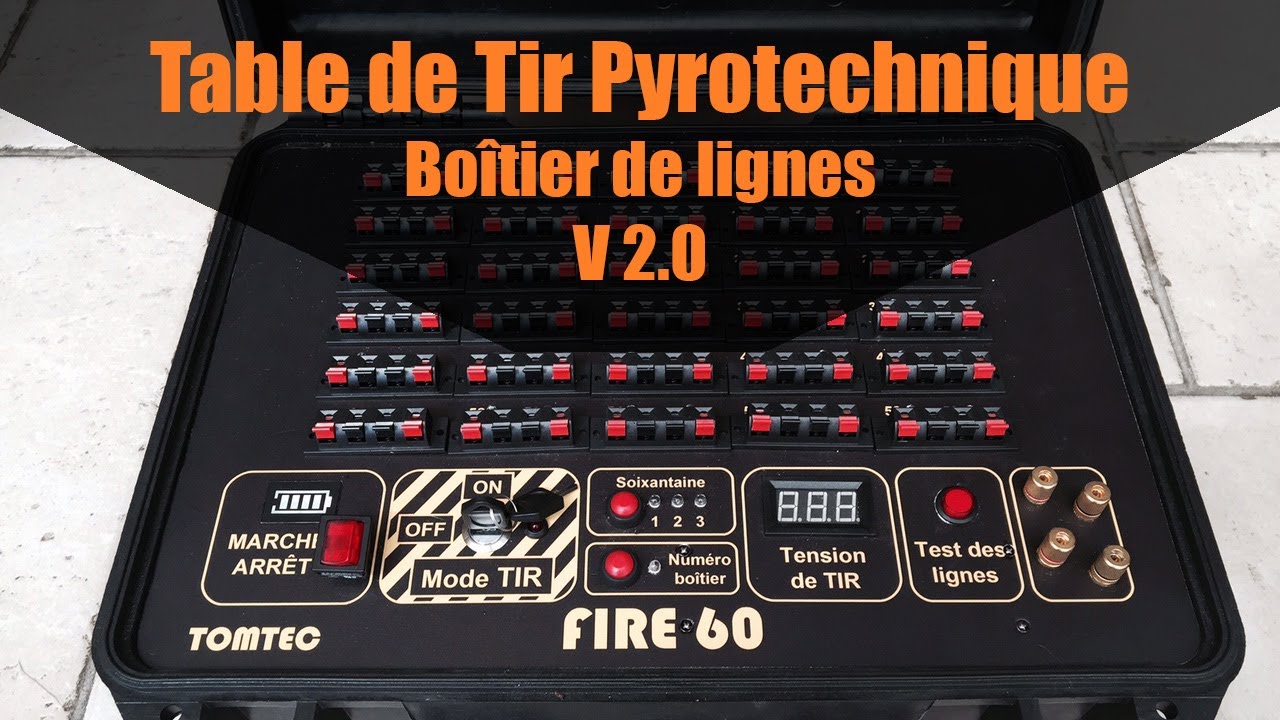 Fabrication d'une table de Tir pyrotechnique programmable V2.0