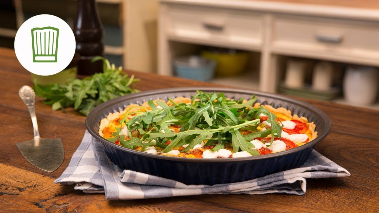 Tomatentarte mit Ziegenfrischkäse und Rucola | Chefkoch.de