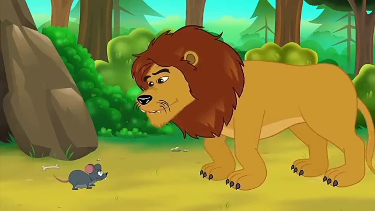The Lion and the Mouse for Kids قصة الفأر و الاسد