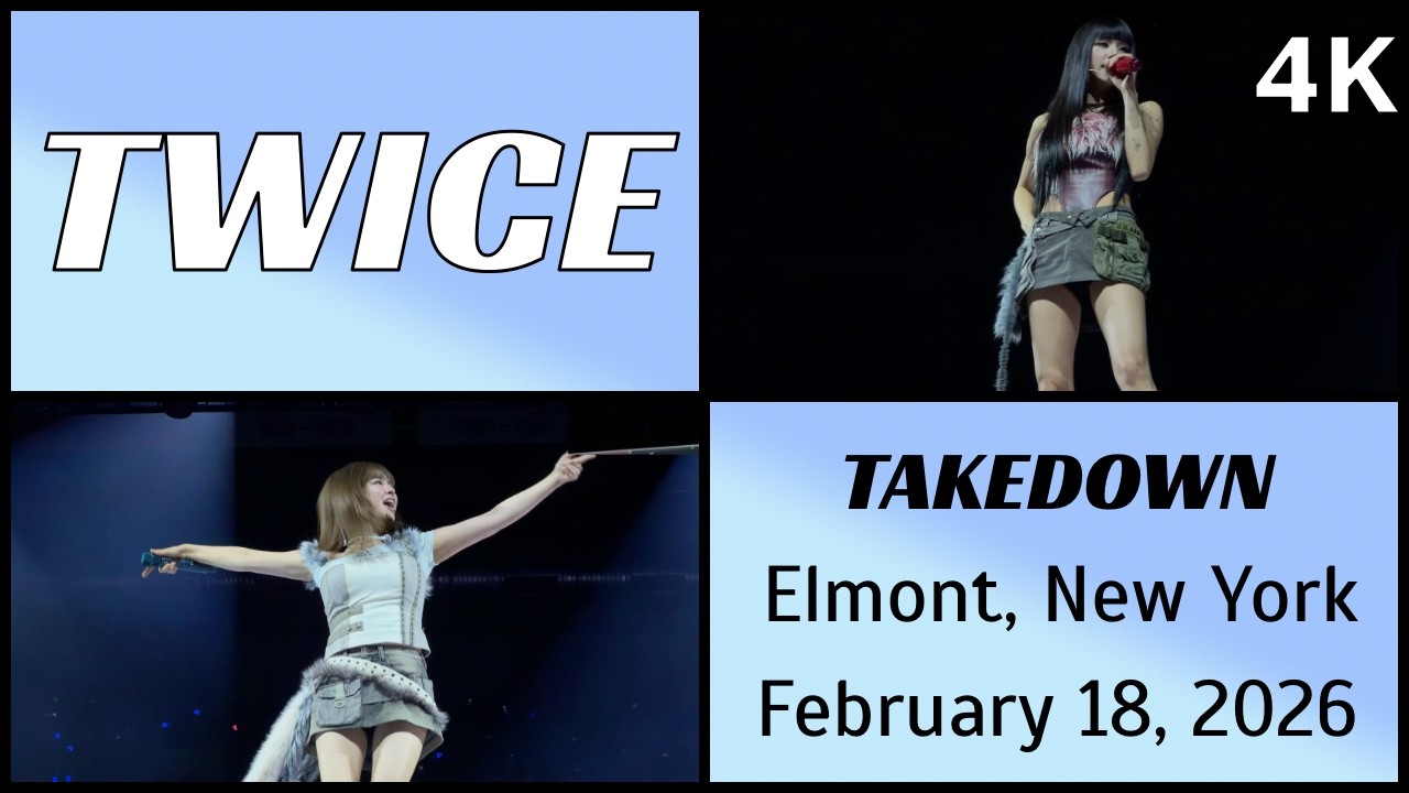 260218 트와이스 TWICE - TAKEDOWN (Kpop Demon Hunters) @ UBS Arena, Elmont, NY 4K Fancam