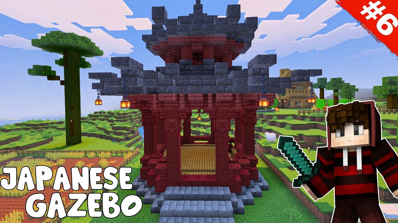 I Built a Japanese Gazebo in Minecraft – You Have to See This!