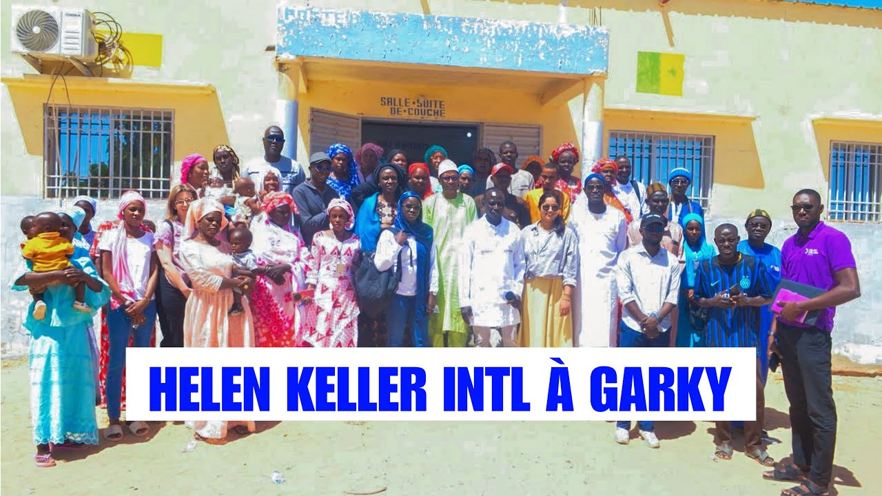 🔵VISITE DE L’ONG HELEN KELLER INTL AU POSTE DE SANTÉ DE GARKY DIAW