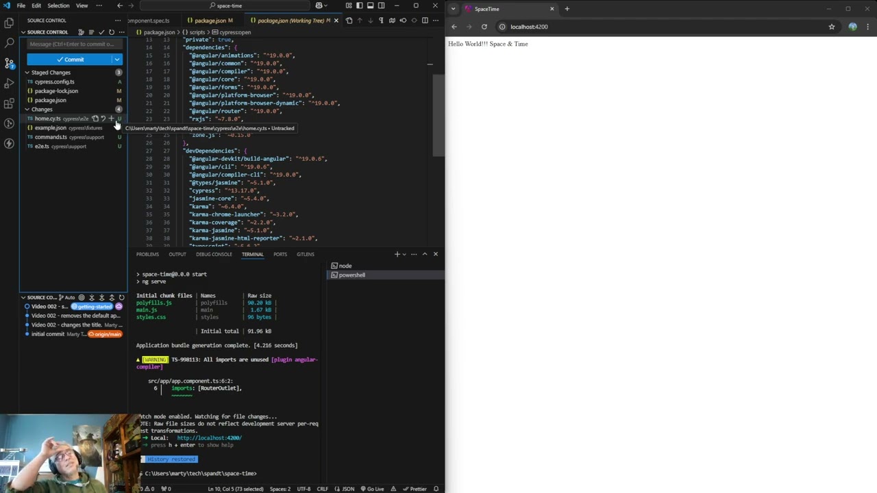 004 ThreeJS and Angular Space And Time Application - ThreeJS Part 1