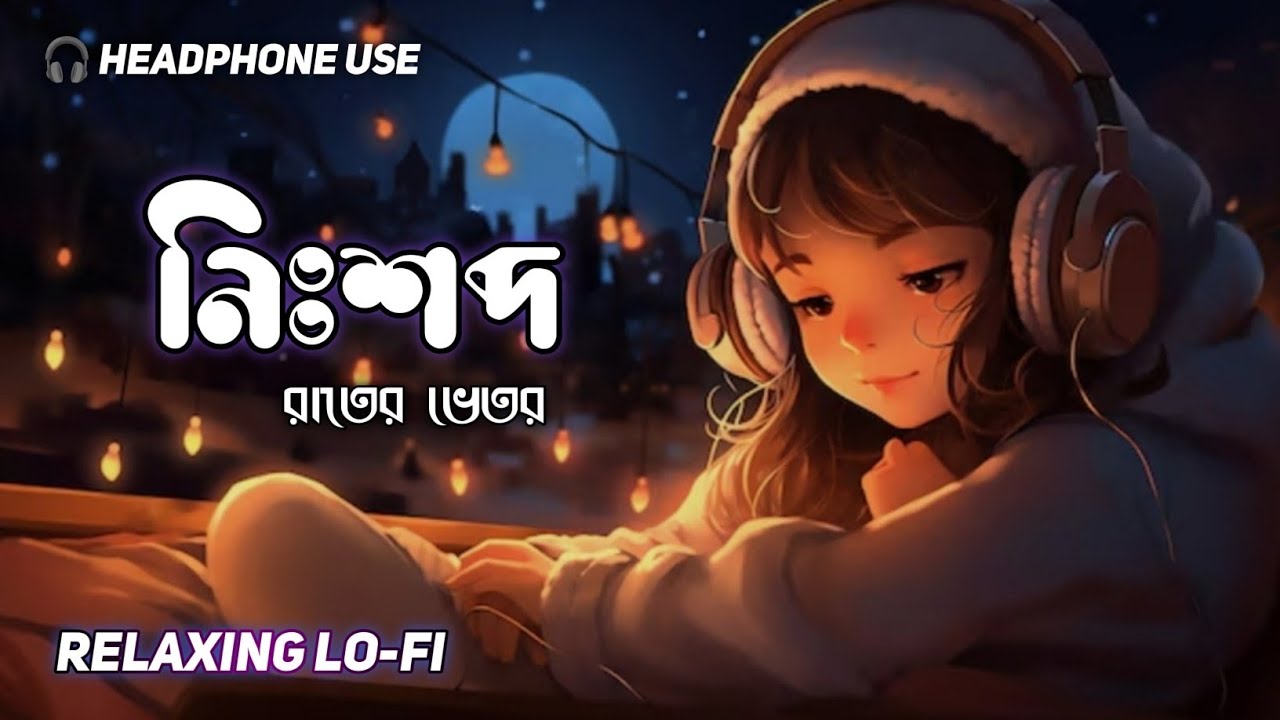 নিঃশব্দ  রাতের ভেতর 🎧 2026 Bengali sad 💔  Relaxing LO-FI Song 🎶 Night LO-FI Music 