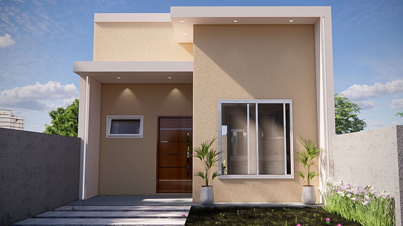 PROJETO DE CASA || CASA PEQUENA E MODERNA