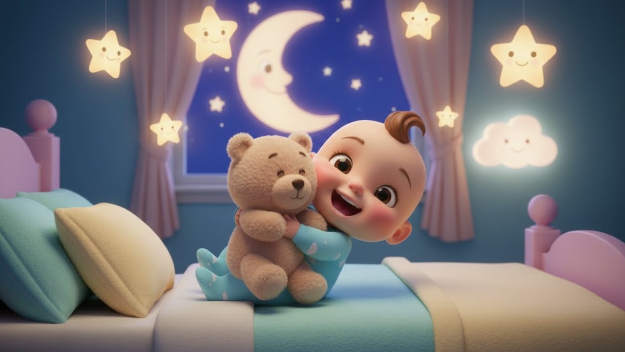 🎵 Sleep Time Good Night Lullaby | kids nursery rhymes | Baby Song, Soothing Bedtime Cartoon 🌙🛏️