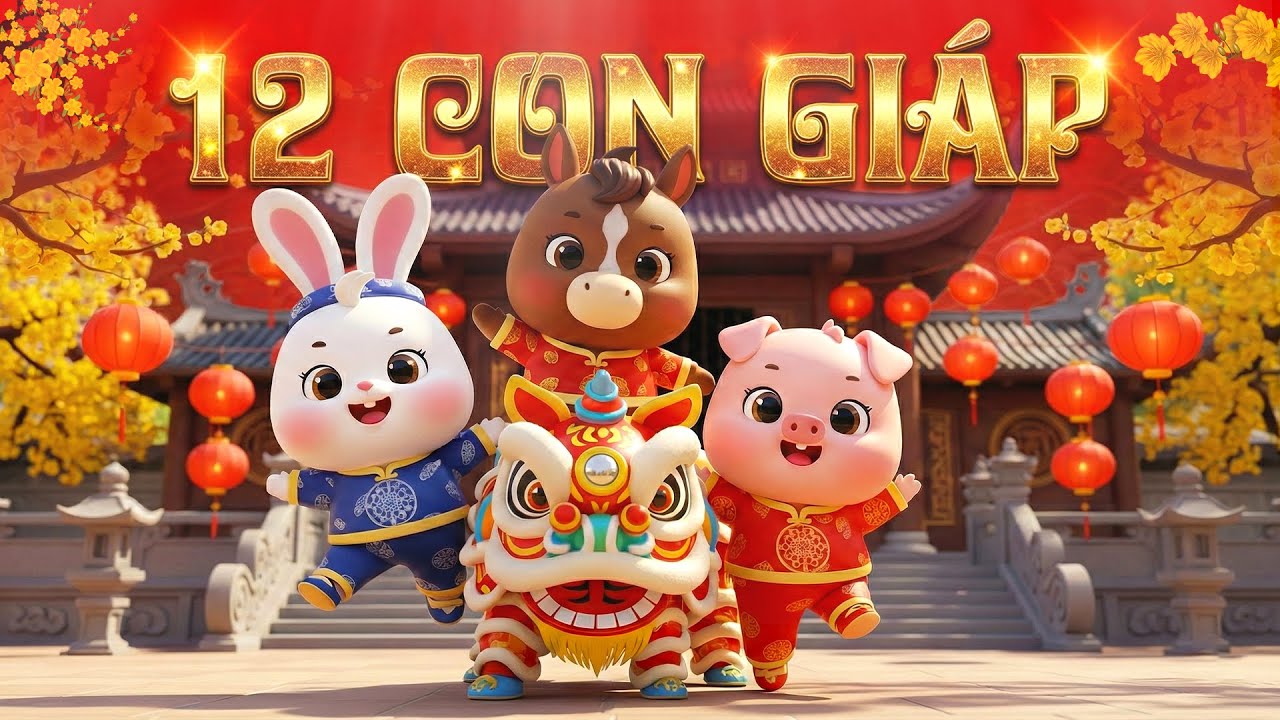 Nhạc Tết, Nhạc Thiếu Nhi Vui Nhộn Cực Hay Cho Bé Năm 2026 | Mười Hai Con Giáp, Chuyện Cũ Bỏ Qua...🎵