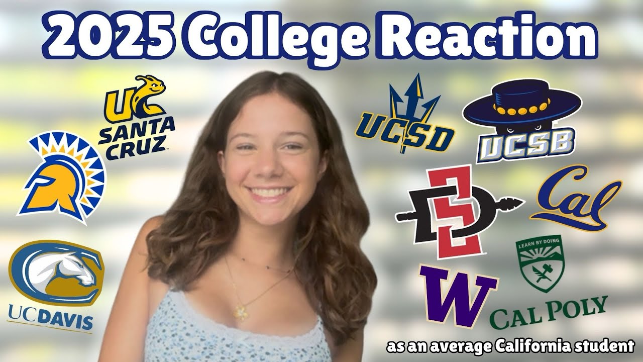 your average college decision reaction video (california edition… UC’s & CSU) 🌴☀️