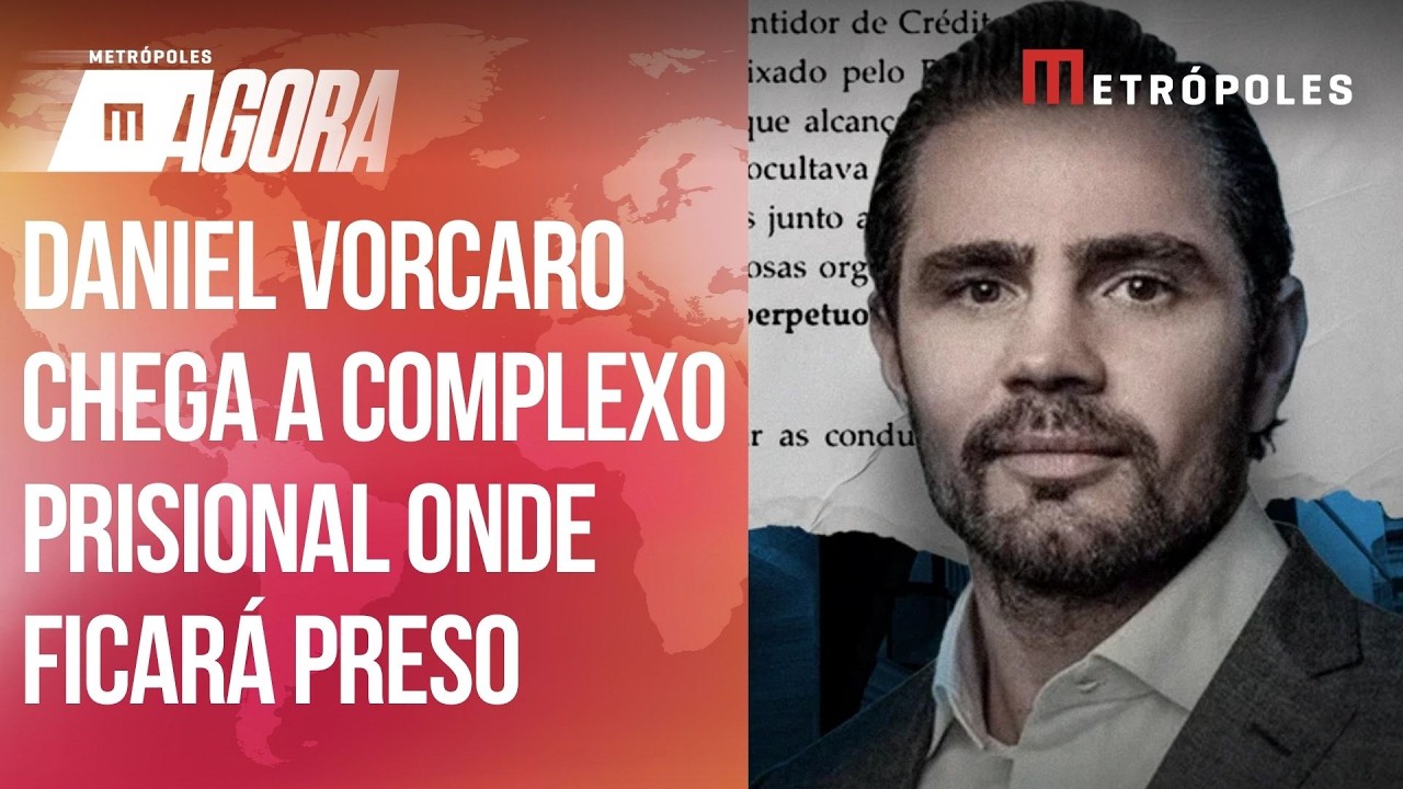 Daniel Vorcaro chega ao CDP 2 de Guarulhos, onde ficará preso