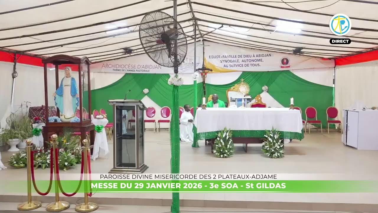 Messe  de 6h15 du 29 janvier 2026 en direct de la paroisse Divine miséricorde des 2 plateaux- Adjamé