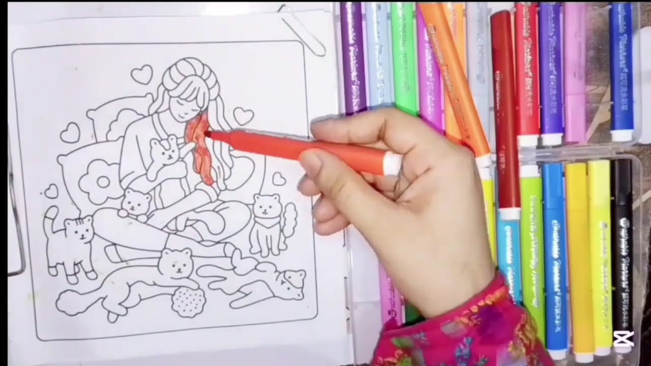 ASMR Coloring || My Cozy Little World 🌍 