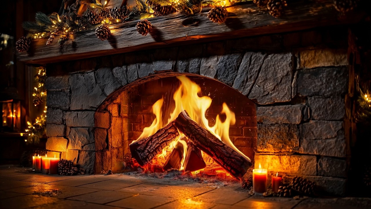 Calm Fireplace Night 10 Hours | Slow-Burning Logs and Peaceful Crackles for Deep Sleep (No Music)