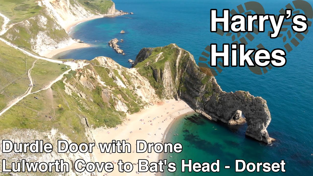 Durdle Door with Drone - Lulworth Cove to Bat's Head - Dorset | Harry's Hikes