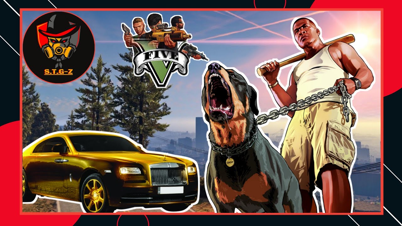 GTA 5 Franklin picking up his new Golden Rolls Royce