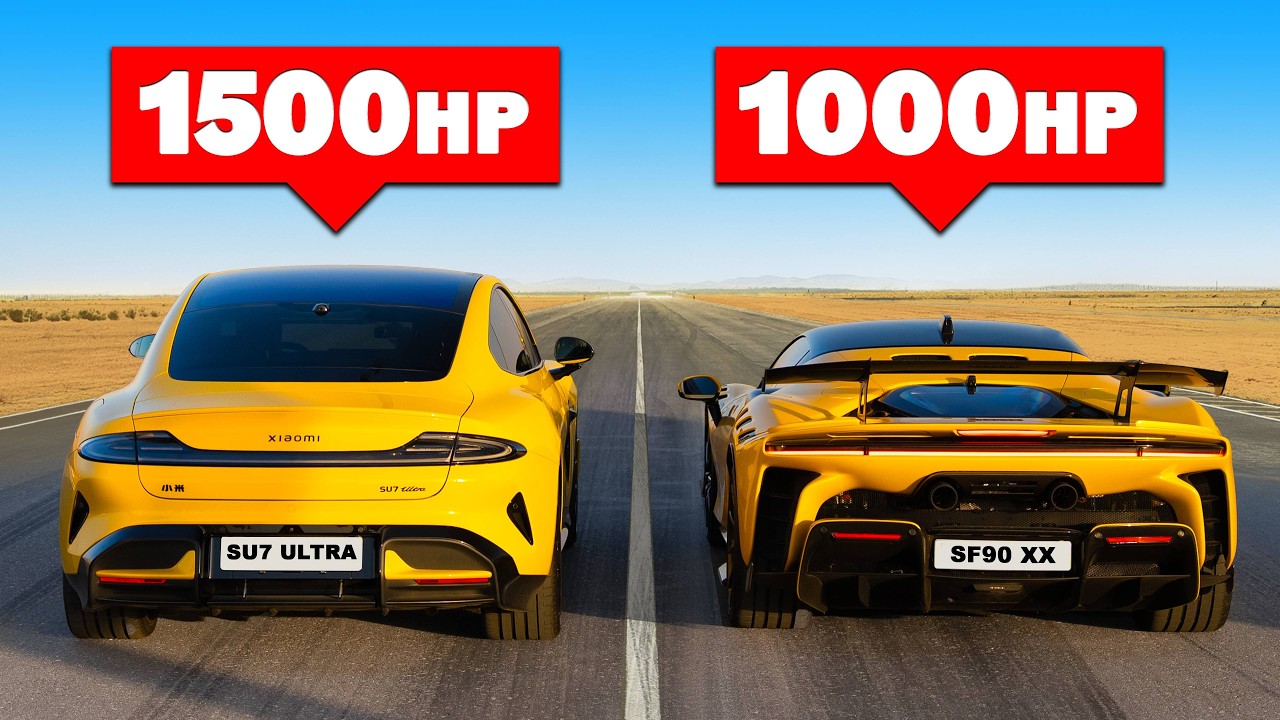 Ferrari SF90 XX v Xiaomi SU7 Ultra: DRAG YARIŞI