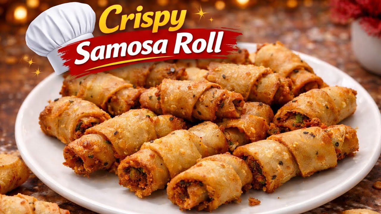 Easy Crispy Samosa Roll Recipe At home | क्रिस्पी समोसा रोल रेसिपी | In hindi | Dilserasoi
