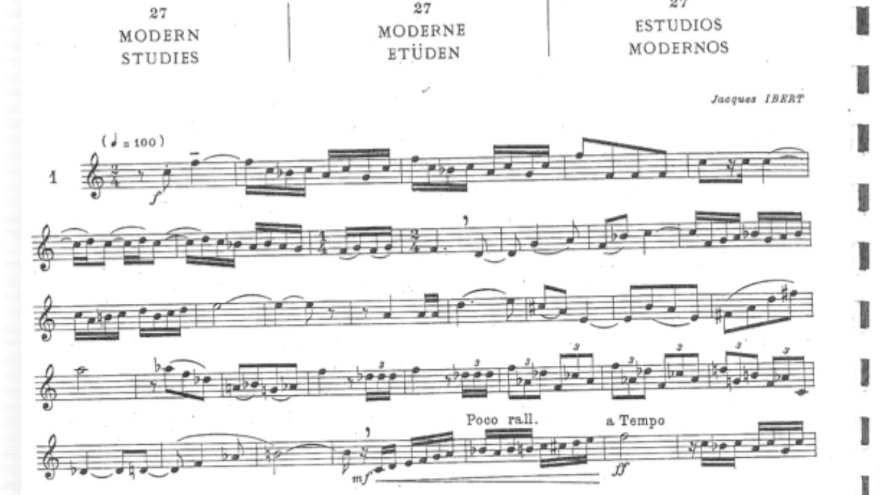 Romano Diederen - Étude Moderne Ibert