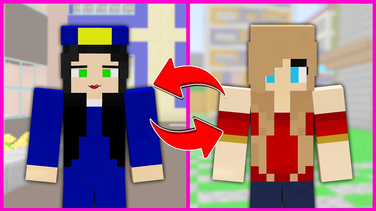 CEREN VE ASLI POLİS 24 SAAT BOYUNCA YER DEĞİŞTİRDİ! 😂 - Minecraft ZENGİN FAKİR HAYATI