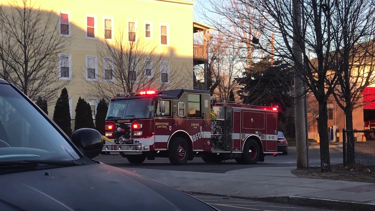Bridgeport Fire Department Engine 10 Responding To A Still Alarm (EMS Call)