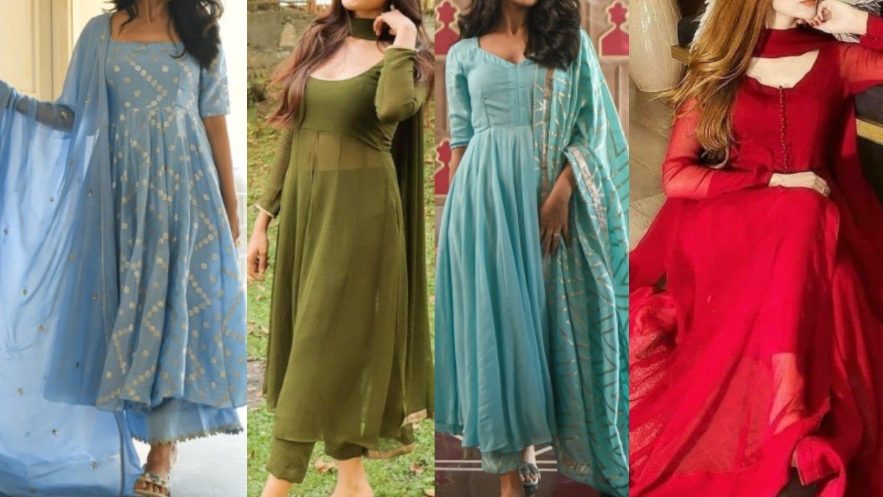 trendy fashion frock || awesome desiner frock suit || Georgette || Silk || chiffon 😍