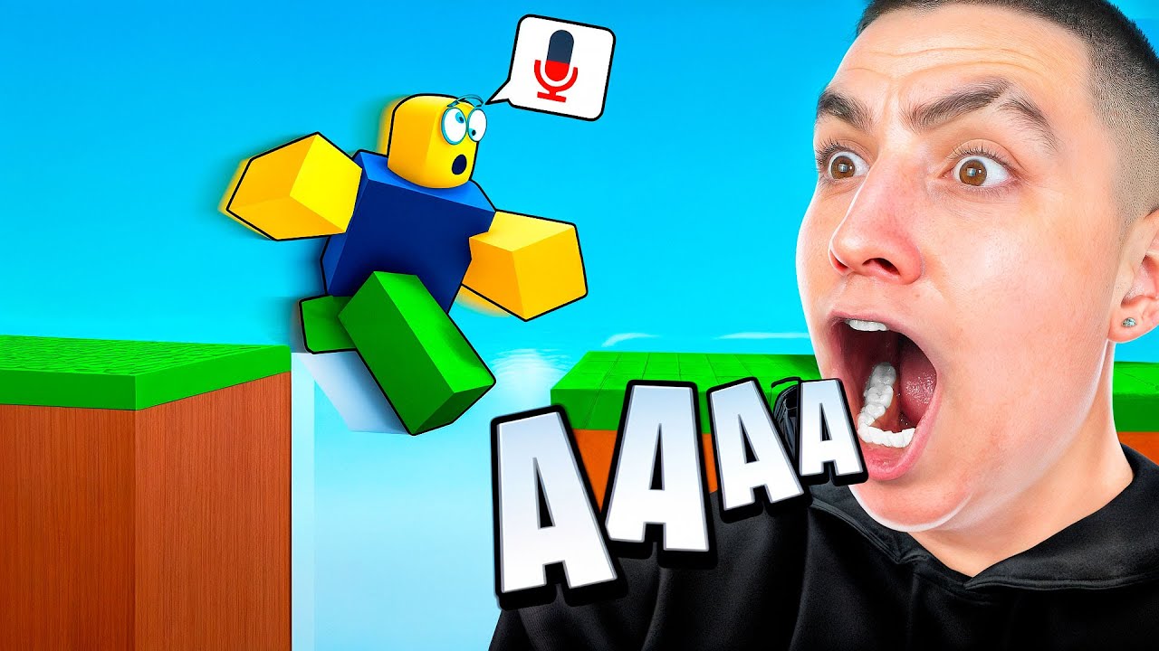 КРИЧИ, ЧТОБЫ ПРЫГНУТЬ В РОБЛОКС! СЛОЖНОЕ ОББИ! ИГРАЮ С ПОДПИСЧИКАМИ!
