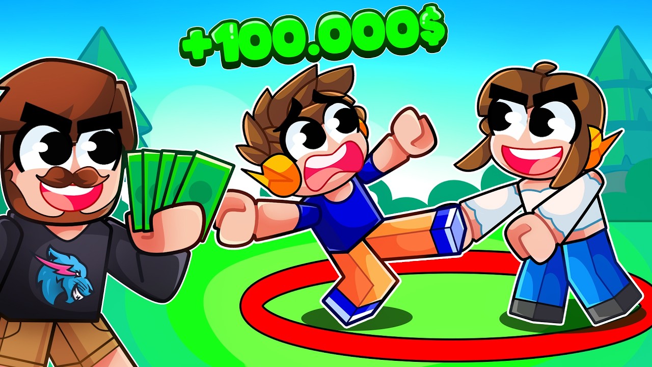 EMPURREI MEU AMIGO PRA FIZAR SOZINHA NO CIRCULO do ROBLOX