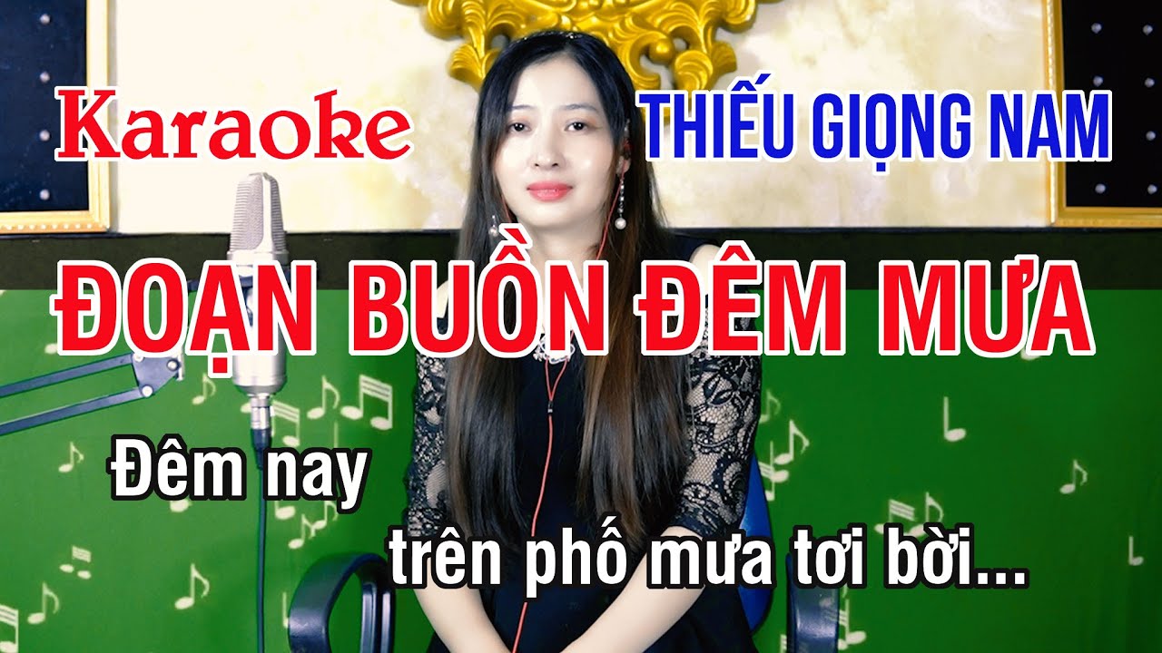 Đoạn Buồn Đêm Mưa ✔ Karaoke Thiếu Giọng Nam ► Song Ca Với Ngọc Lan ❖ Thiết TV