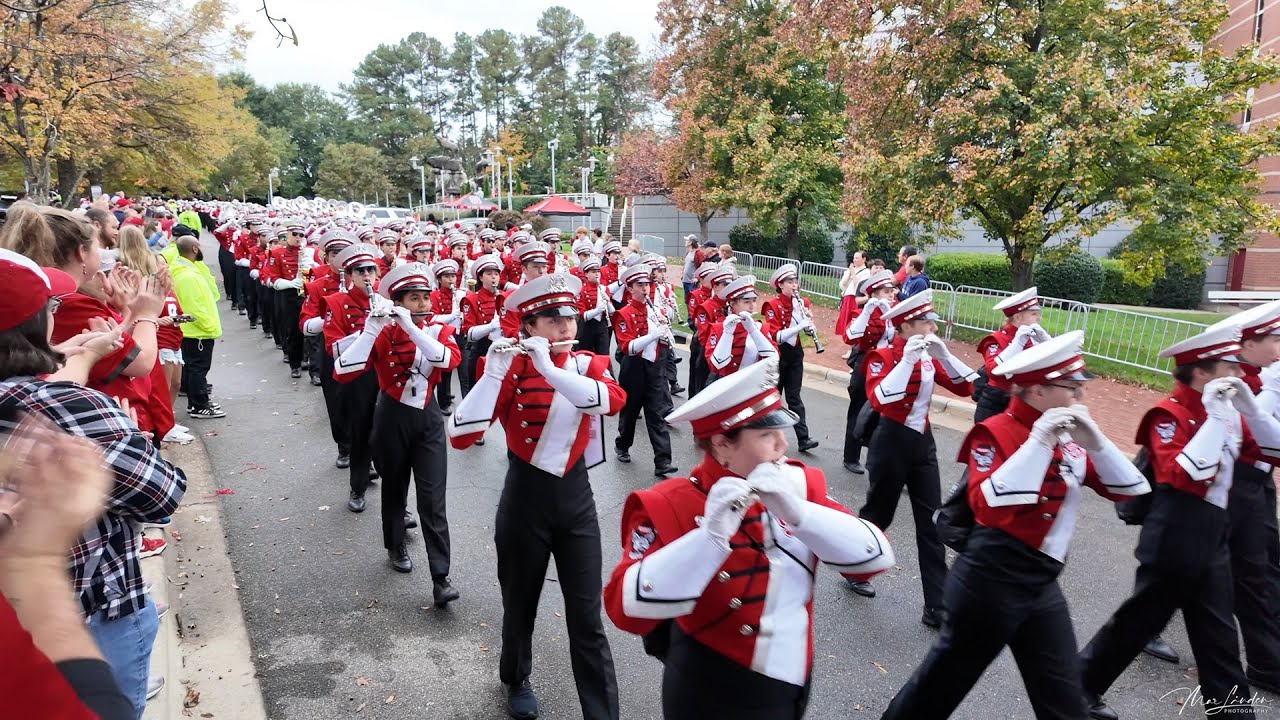 NC State Marching Band - Walk of Champions before Football Game, 11/02/2024