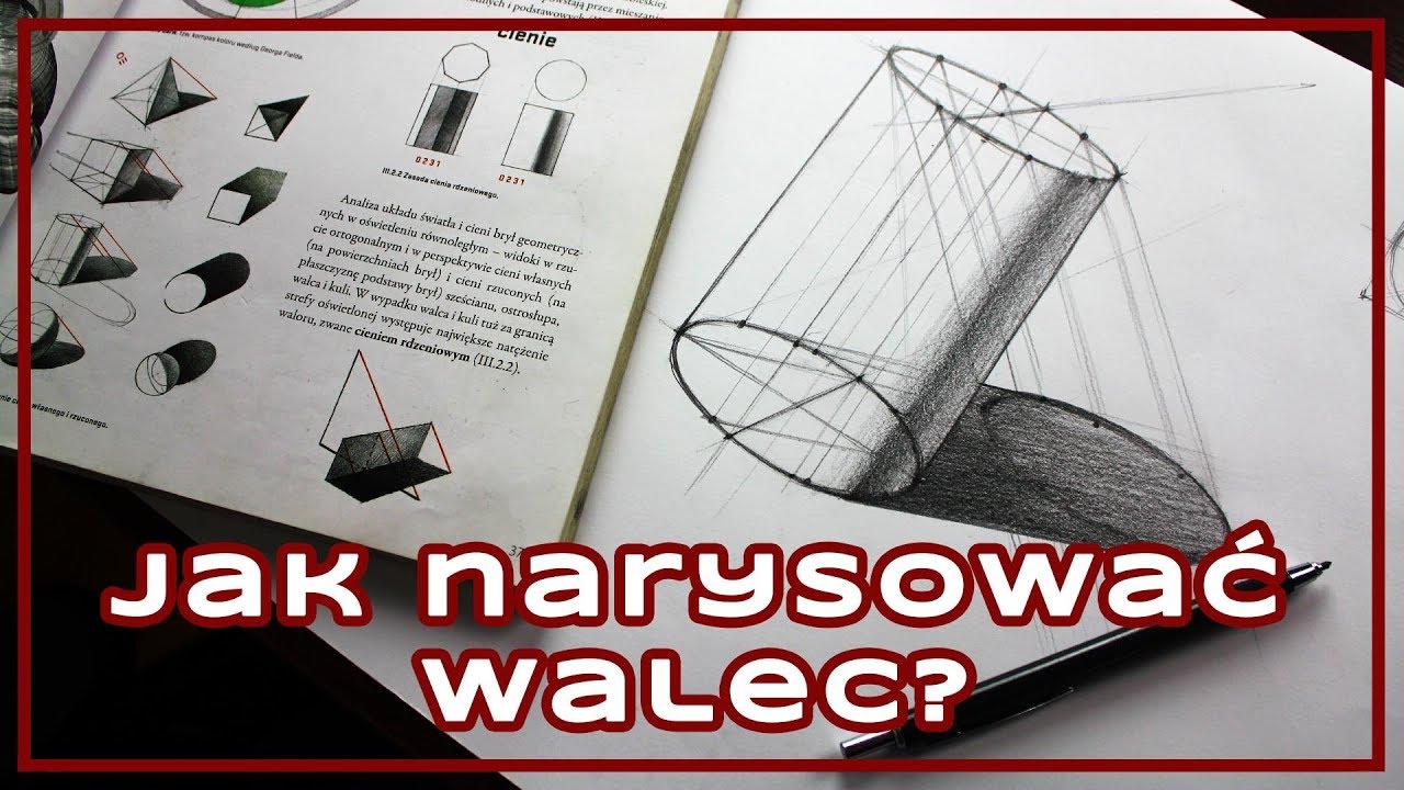 🧐 Jak narysować walec i co to jest cień rdzeniowy?