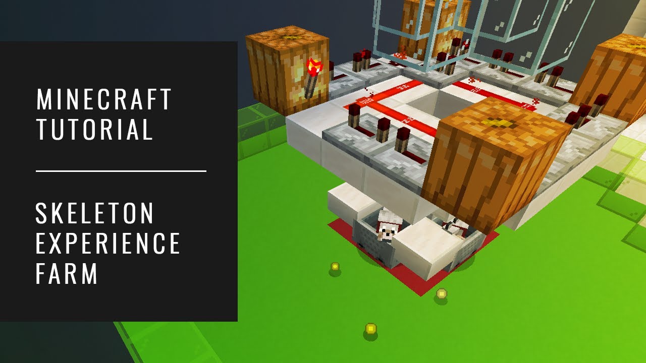 Skeleton Experience Farm - Minecraft Tutorial (AUTOMATIC XP FARM) [SIMPLE]